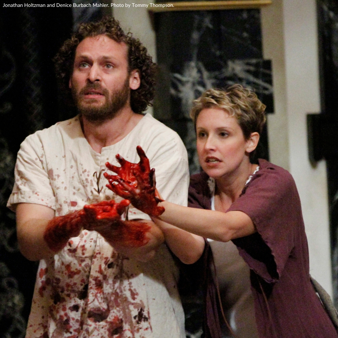 This ASC memory is from Kathryn Wildt: "This is actually a Shenandoah Shakespeare Express memory. In the mid-90s, SSE performed MACBETH and then gave a presentation on how the blood they used was made. I remember red food coloring &amp; grapefruit flesh for texture. It was amazing!"