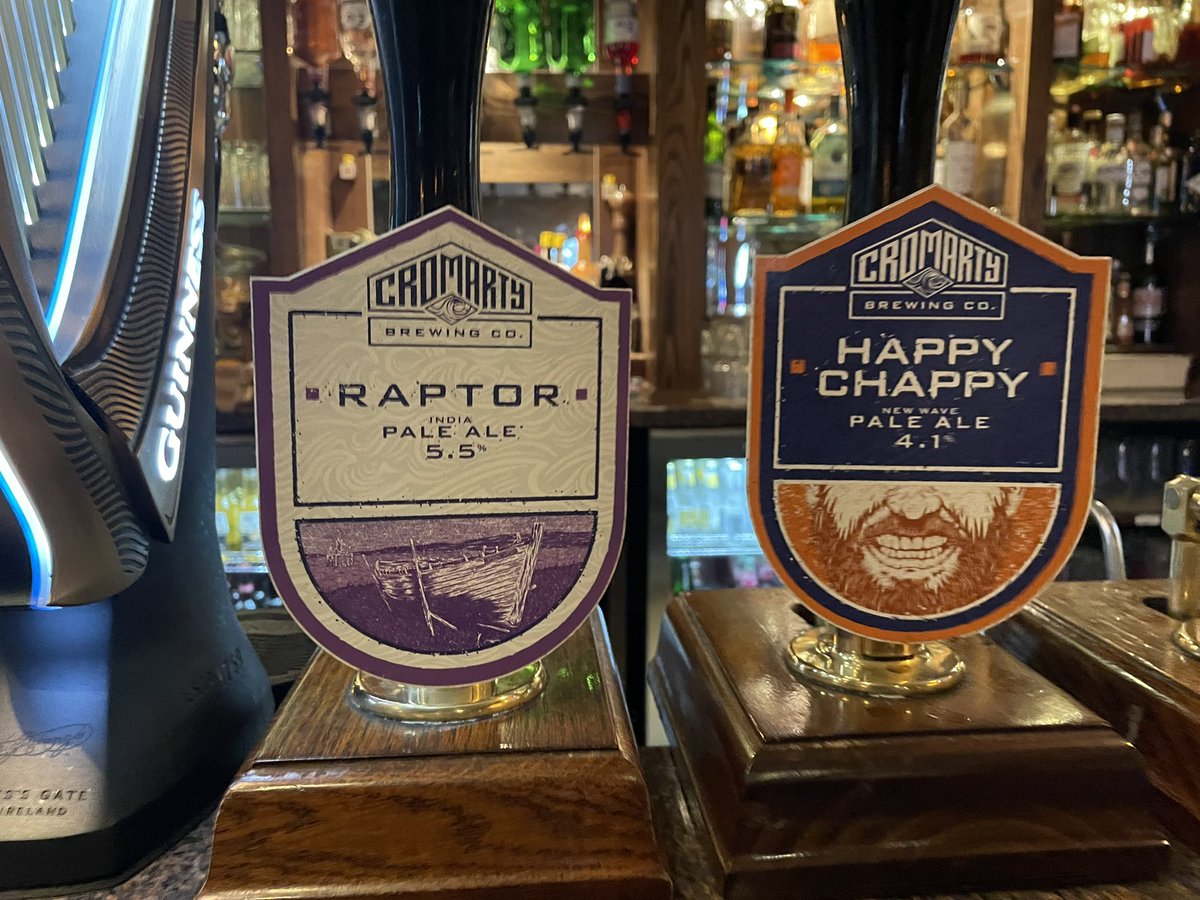Howarddickinso4's tweet photo. Quality Beer on Today:

Raptor IPA ( Camra Champion IPA Of Scotland 2023 )

Happy Chappy (New Wave Pale Ale)
@CromartyBrewing 
#TheOldMillInn
#Pitlochry https://t.co/cxA094rOcS