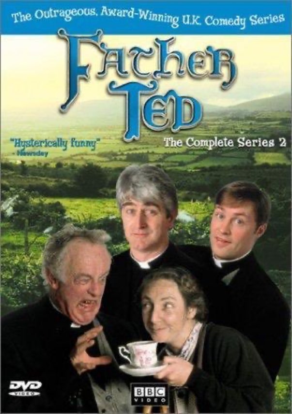 SaveRedlandLibr's tweet photo. 10pm TODAY on #E4Extra
From 1996, 2 episodes of the #Comedy series #FatherTed
s2 Ep 6 “The Plague”
s2 Ep 7 “Rock-a-Hula Ted”
Directed by #DeclanLowney and written by #GrahamLinehan & #ArthurMathews
🌟#DermotMorgan #ArdalOHanlon #FrankKelly #PaulineMcLynn https://t.co/YVtfqlUPjW