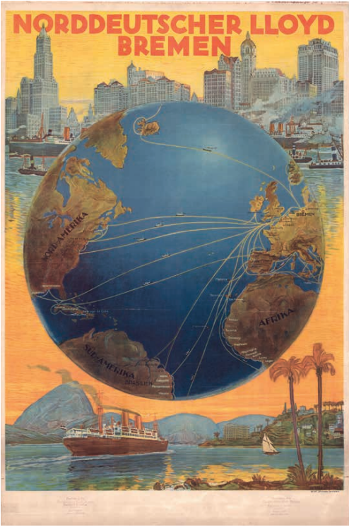 KaiserW1914_II's tweet image. Die deutsche Präsenz auf den Weltmeeren war in der wilhelminischen Epoche von überragender Bedeutung: Nicht nur eine starke Flotte, sondern gerade auch die weltweite Handelsschifffahrt waren Voraussetzung für „Weltgeltung“ des Landes.
Regelmäßig abgehende Dampfschiffe verbanden…