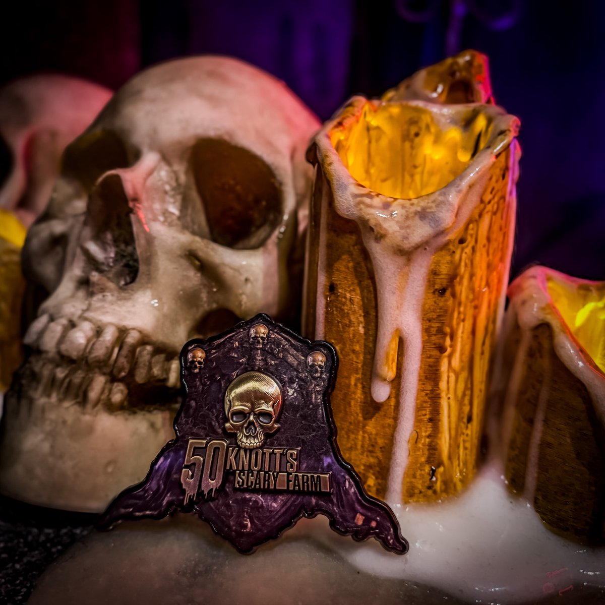 As we close the crypt on the Legacy Haunt Store and Museum this Halloween, cherish our 50th with a token of remembrance. Get a FREE 50th Anniversary Mini Shield with any purchase over $24.99. Don't miss out, these keepsakes are only available while supplies last.