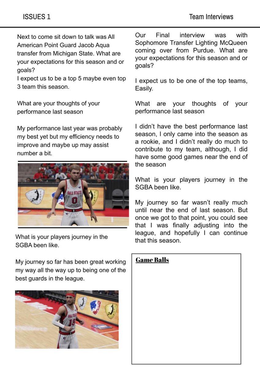 Issue 1 of The Cardinal. SGBA Newspaper for the Ball State Cardinals. <a href="/SGBA2K/">SGBA</a> #MACAction