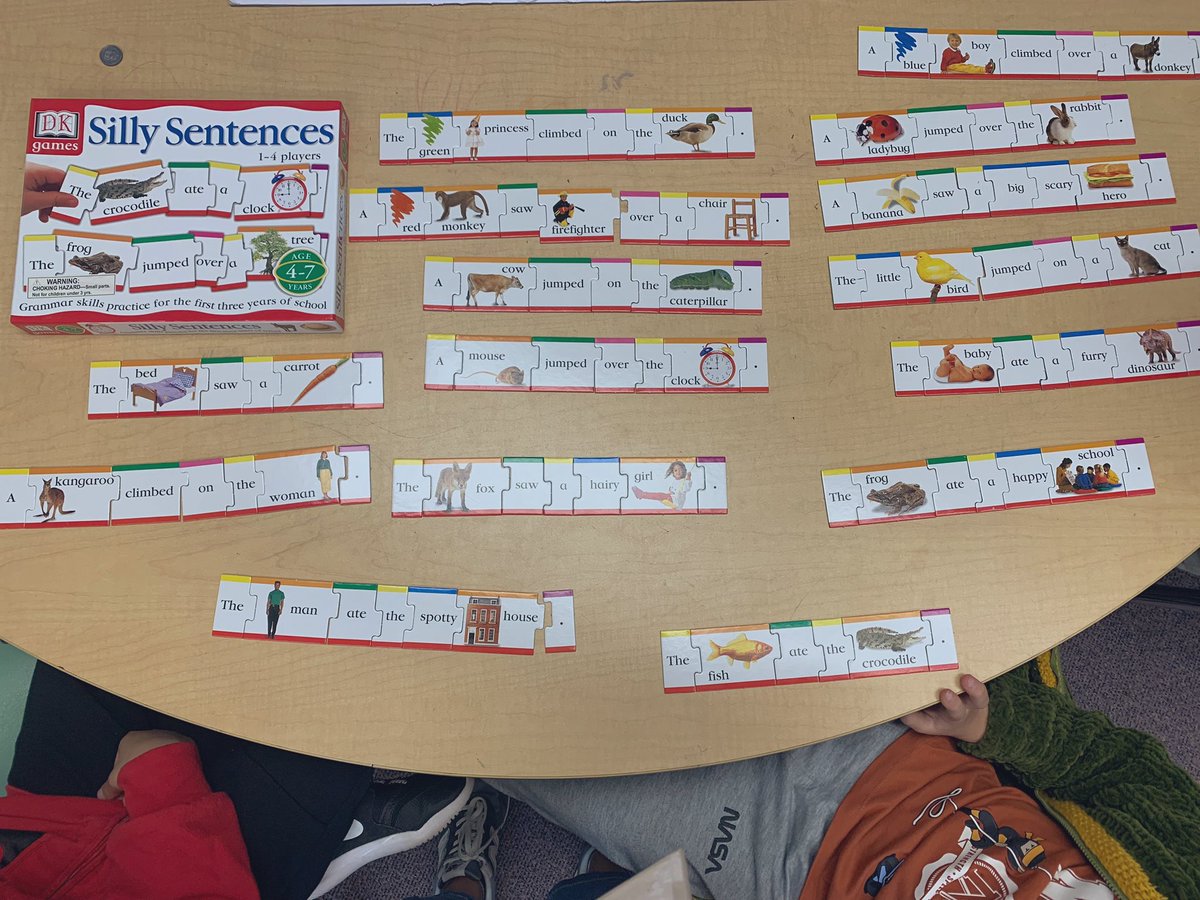 ELLPeqPanthers's tweet photo. It’s Fun Friday! We had a blast applying our grammar knowledge with silly sentence makers. 😂🤣📝 @SJGPride https://t.co/x6F8rht4A2