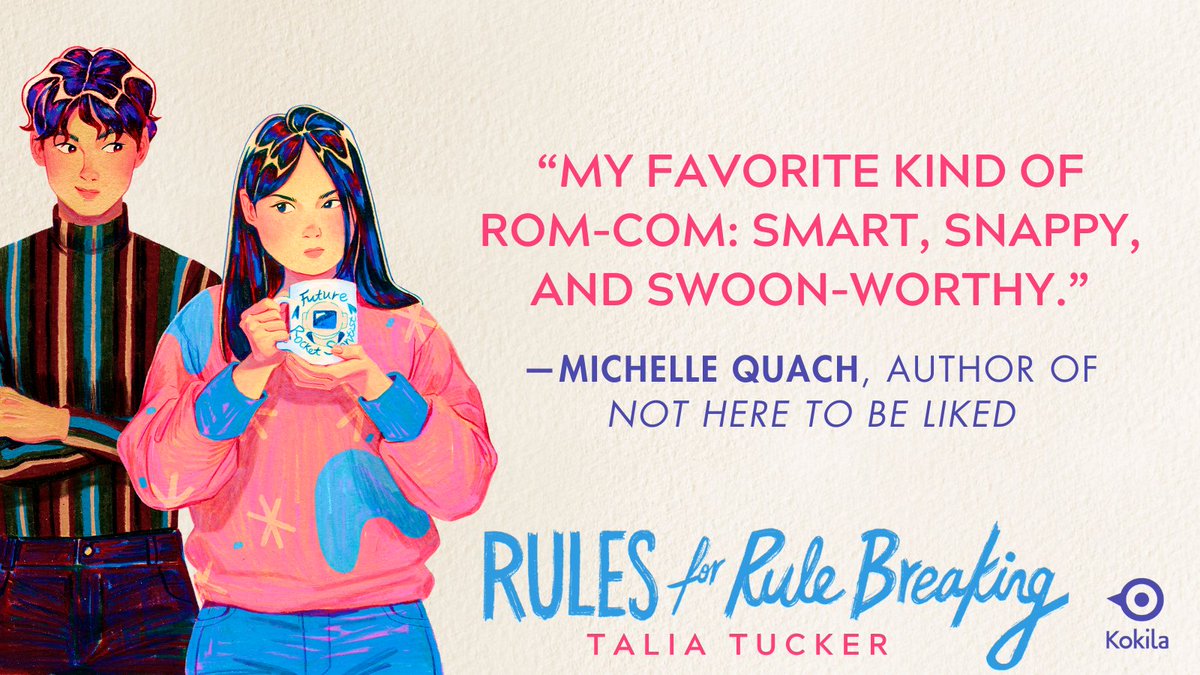taliatuck's tweet photo. I've been gatekeeping these blurbs for way too long. Thanks to @_sarahsuk, @sharpegirl, @cuhlaireahn, @michellequach for their kind words on 'Rules for Rule Breaking.' 📚 Huge thanks to @kokilabooks, @penguinteen, @kath_illust and Kaitlin Yang as well! ❤️ #rulesforrulebreaking https://t.co/4SAl3LsHPu