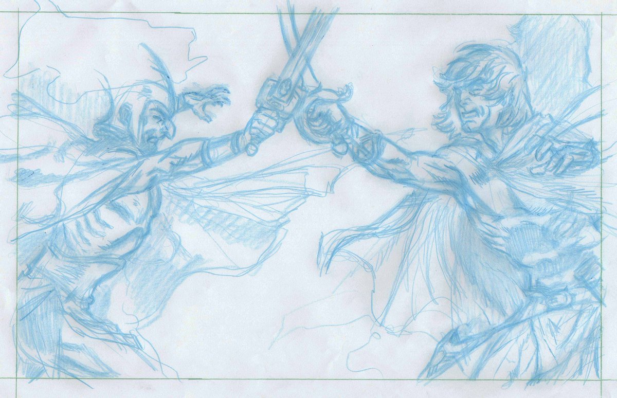 carson2venus's tweet photo. "First Blood"—Episode 323 of #ERB, Inc.'s #CARSONofVENUS™ webcomic—now LIVE!
Adapted from Edgar Rice Burroughs' original Venus novels
Script: @MartinPowell221; art: Ronn Sutton; colors: @PY_M1306
Preview plus roughs, pencils, inks
#Amtor #ERBUniverse https://t.co/LeoEwH6CMp https://t.co/PC9acPAVjT