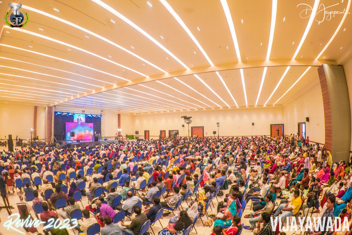 DrJayapaul's tweet photo. Praise God for the REVIVE-23 in Vijayawada on 24th Oct 2023. People in large numbers turned from around 150 places in this special meeting. Praising God for this special day. Hallelujah!  Here are the glimpses of the meetings. #drjayapaul #nmichaelpaul #revive23 #vijayawada #2023 https://t.co/luftrf9sXi
