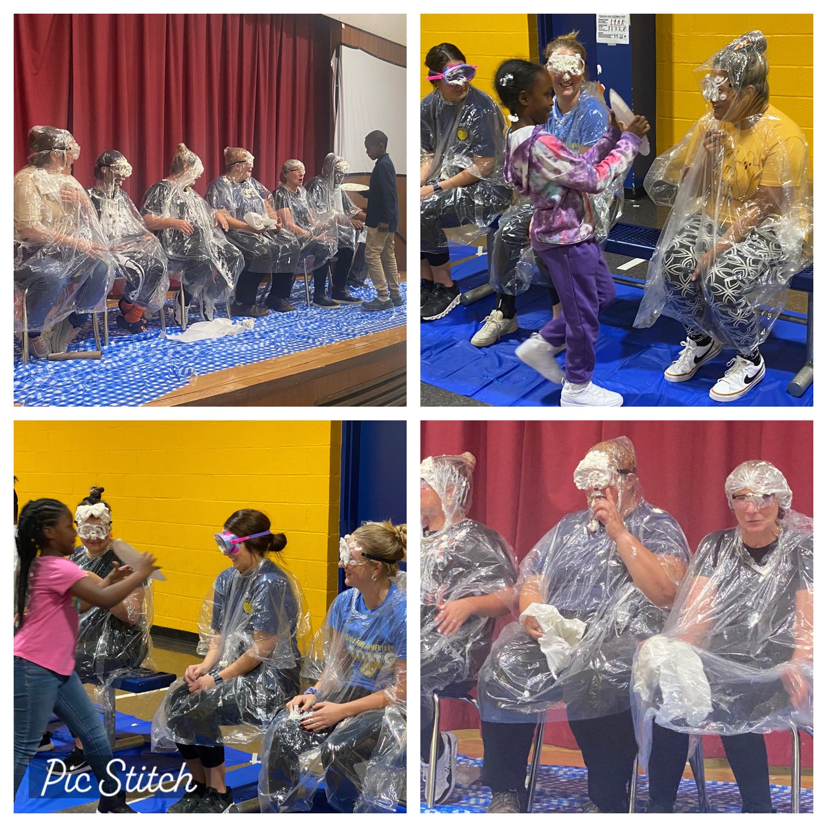 cmbradybrooks's tweet photo. Ending October with our monthly @moraviapark_105 PBIS Celebration! Students worked hard this month to earn 80% of their points to sit back, enjoy a fall snack, &amp; watch the show…pie their favorite staff members in the face🦁💙 @BaltSEL @BaltCitySchools https://t.co/sRyJsVxK1d