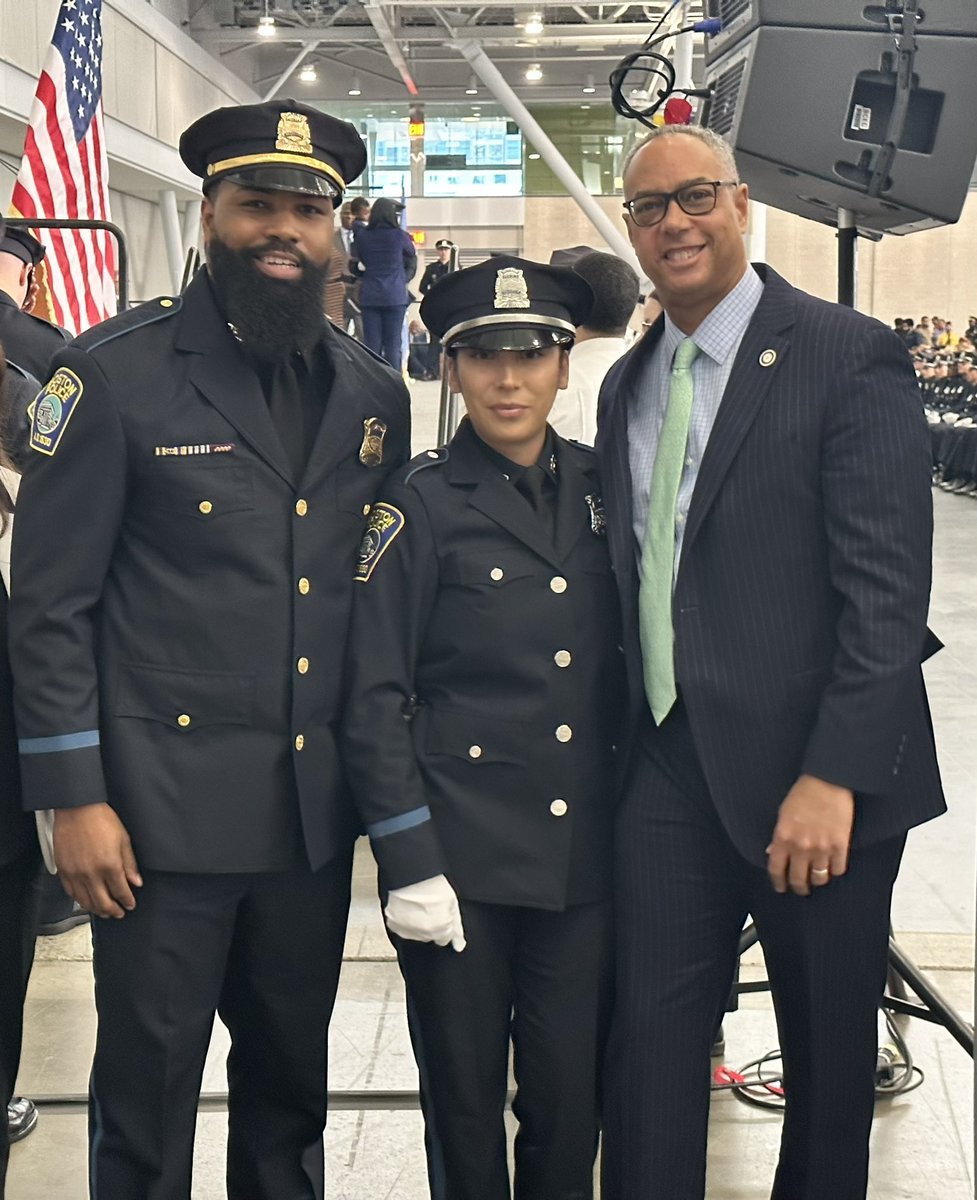 Congratulations to recruit class 63-23 on graduating from the Boston Police Academy today. We look forward to working with all of you to protect and proudly serve the neighborhoods and communities of Boston. #RecruitClass6323 #BPD #FirstintheNation