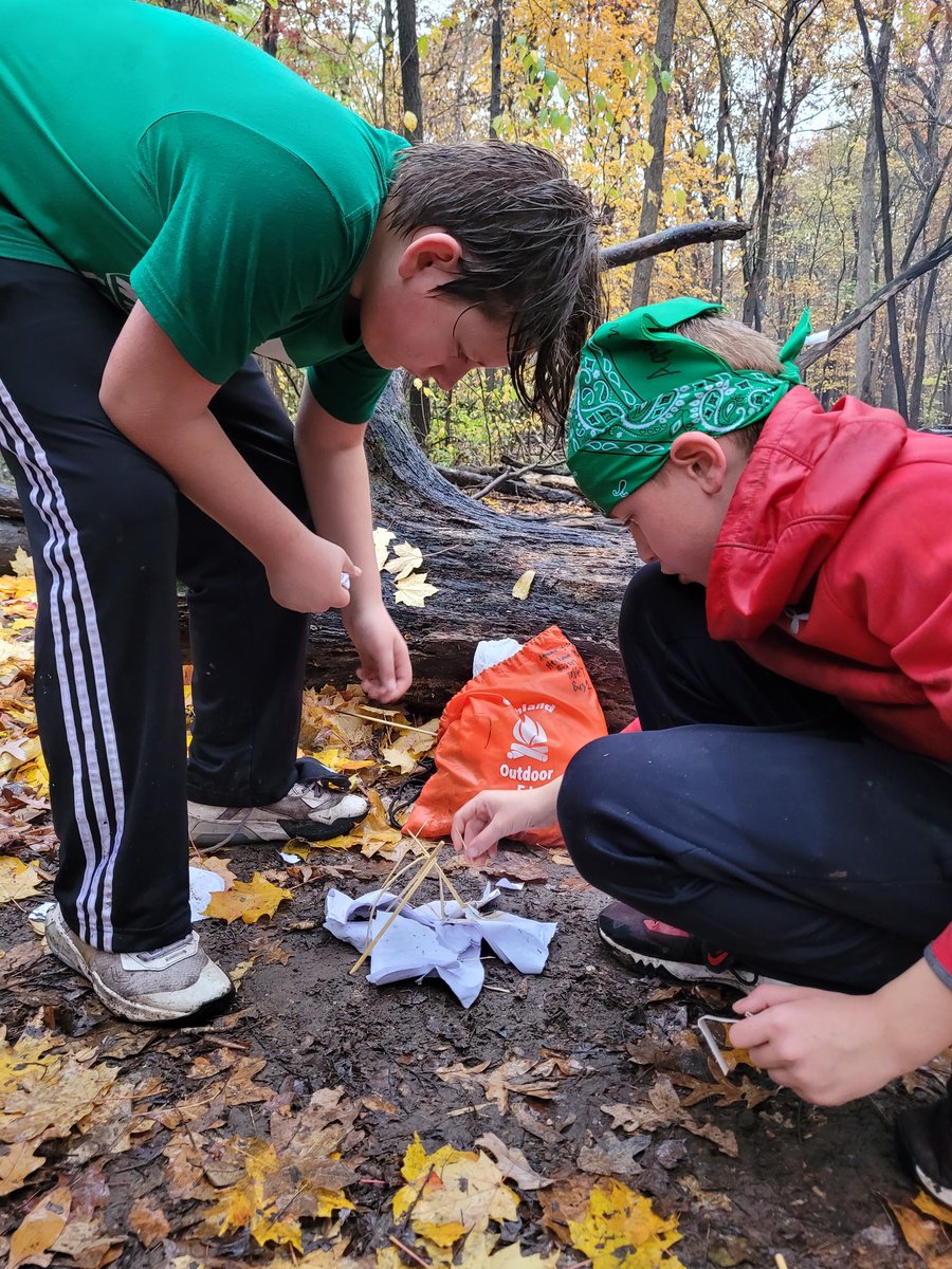 The plan was 1 match fires but because of the rain they had more like 10.