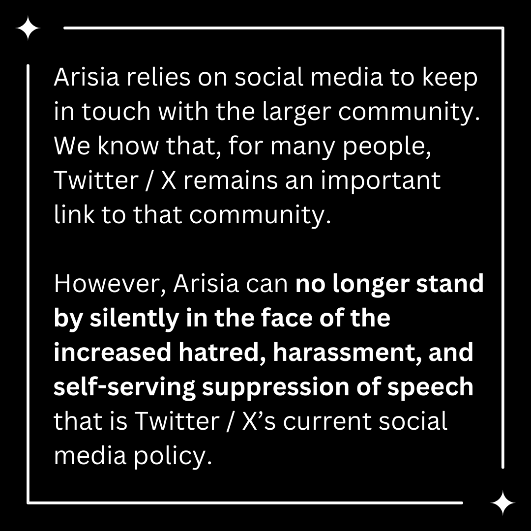 Arisia tweet media