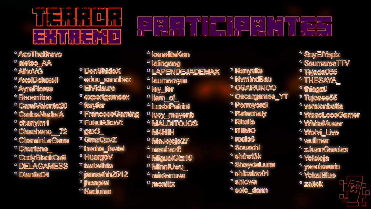 Terror_Extremo_'s tweet photo. 🎃Estos son los participantes de Terror Extremo🎃 https://t.co/CM2g0lsfa7