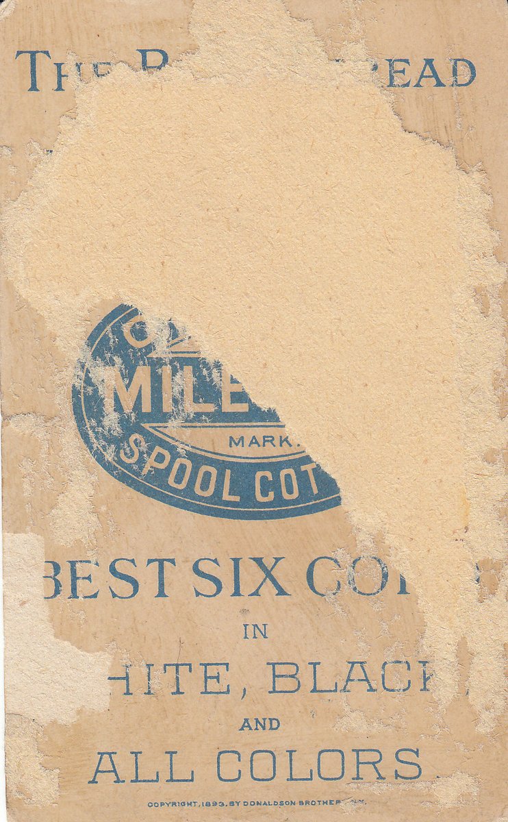 MarjeMolder's tweet photo. This #antique 1893 #VictorianEra #Trade #Card w/ #cats and #kittens is 130 years old and is #advertising #Clarkes 'Mile-end thread' Copyright 1893 Donaldson Brothers #NewYork #OldPaper #ephemera #deltiology #USA found one other card https://t.co/9GjgLfigQ6