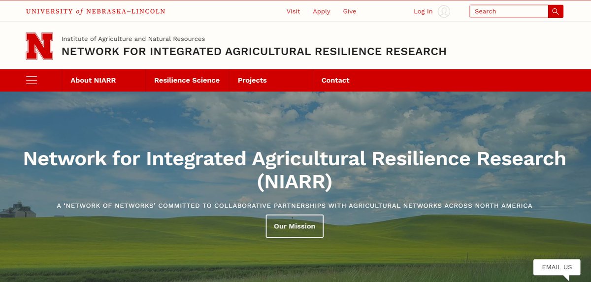 Curious about NIARR? Check out its new website at niarr.unl.edu. The project operates under the umbrella of CRAWL (centerforresilience.unl.edu) and is a sister project of the NRT (nrt.unl.edu).

#NSFNRT @UNLSNR