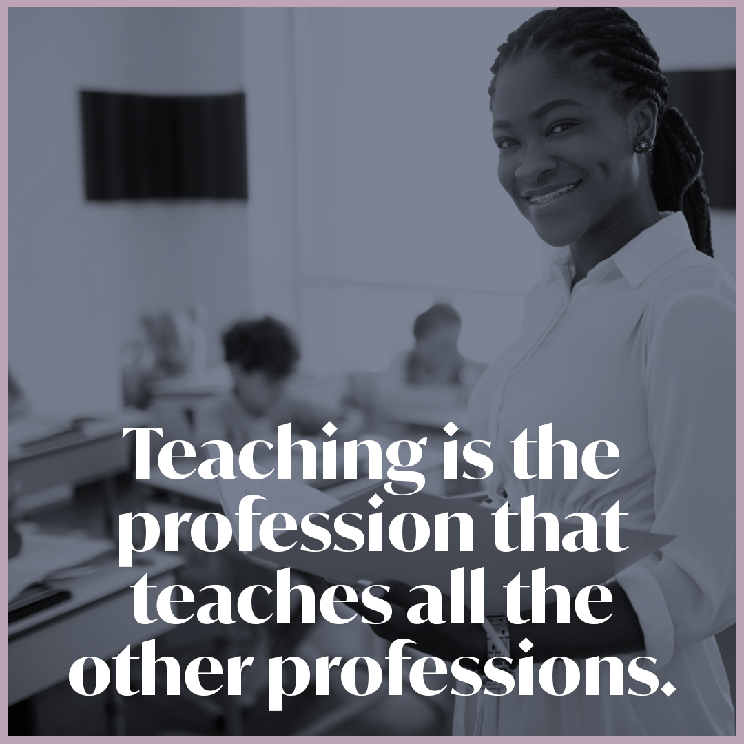 Teachers lay the foundation for the future and educate the leaders of tomorrow!

#FridayFeeling #FridayFeels #Education #SchoolChoice #StudentAdvocacy #ChildDevelopment