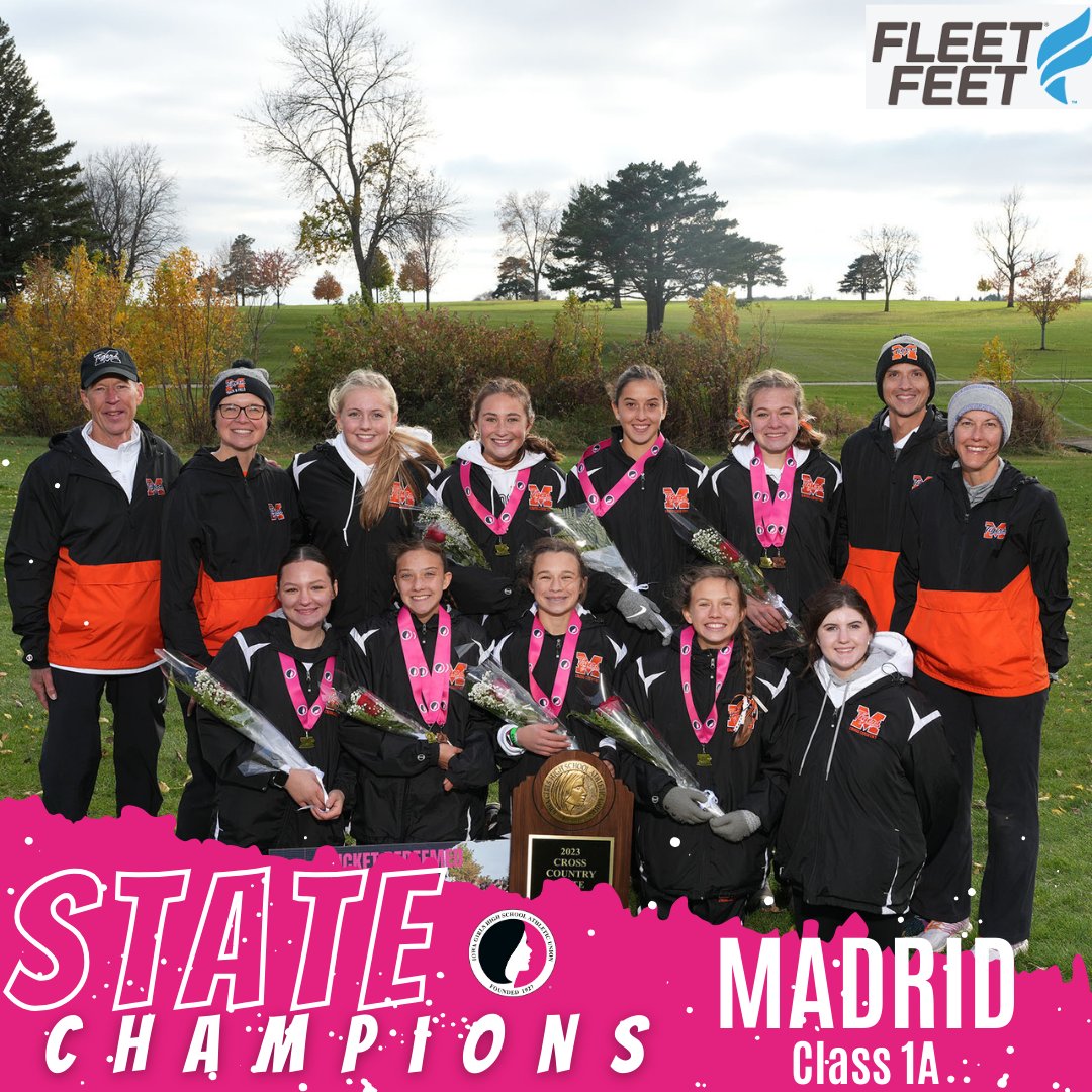 Congratulations to 1A State Cross Country Champions - Madrid