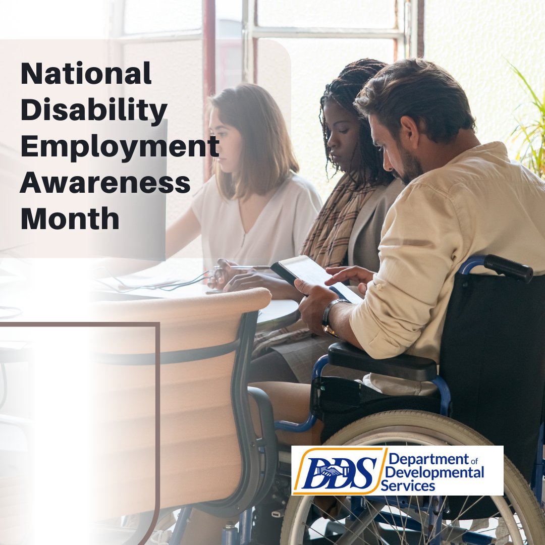 October is National Disability Employment Awareness Month! Ensuring all people have equal opportunity to contribute their skills and talents, this year’s NDEAM theme is “Advancing Access and Equity.” Learn more at dol.gov/NDEAM