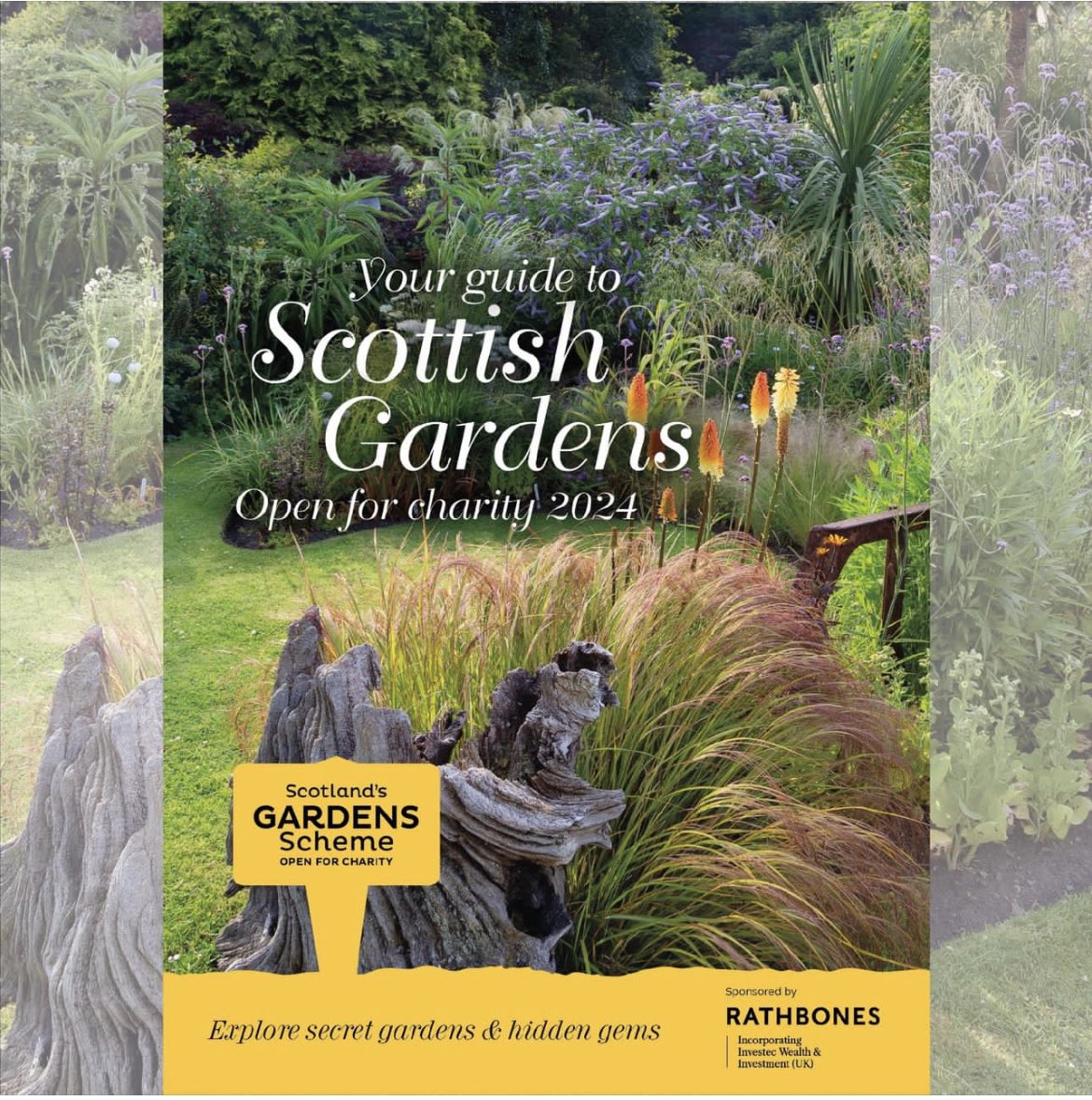 Scotlands Garden Scheme Guidebook cover 2024 #scotlandsgardensscheme #scotlandsgardens #gardensopenforcharity