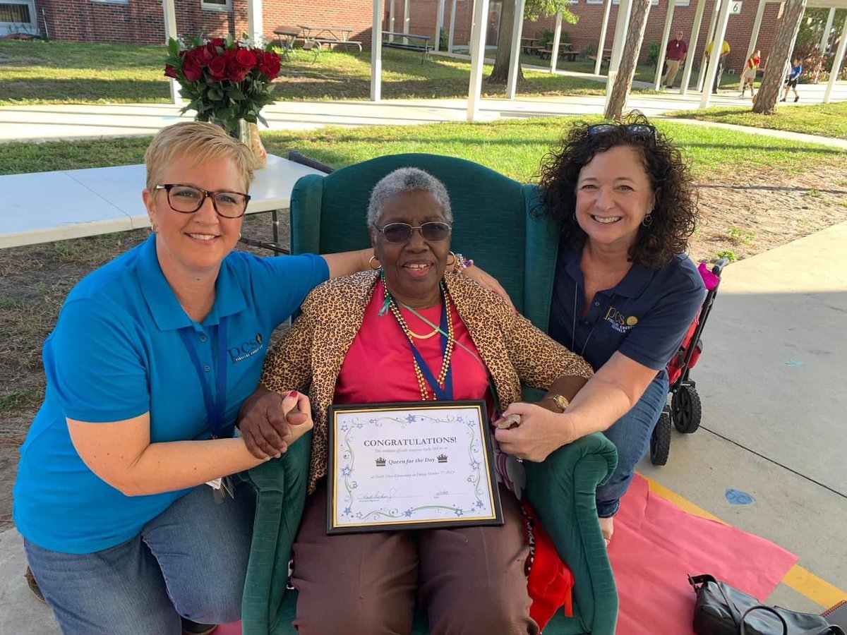 This morning, our Knight Family had the honor of celebrating our beloved, Ms. McCree and her 50 years of service to the students, families and staff of Pinellas County Schools.  She has given unconditional love and support to so many. <a href="/my_pcs/">Pinellas County Schools</a> @abcactionnews #knightsonguard