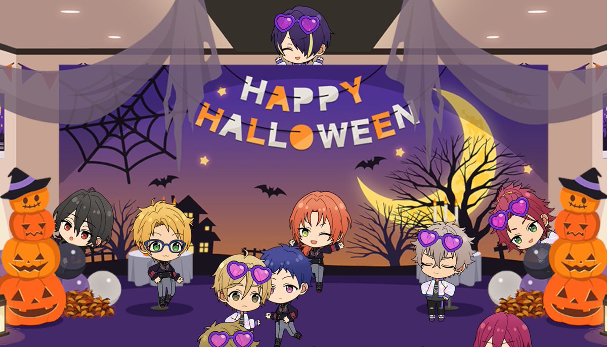 168_tomoo's tweet photo. Trick &amp; Treatなアイドルたちの
仮装パーティーを撮影！📷🎃

今日は【合計10人】のアイドルの撮影に成功したよ💫

#あんスタハロウィン2023 #あんスタ https://t.co/OhUuczWUeo