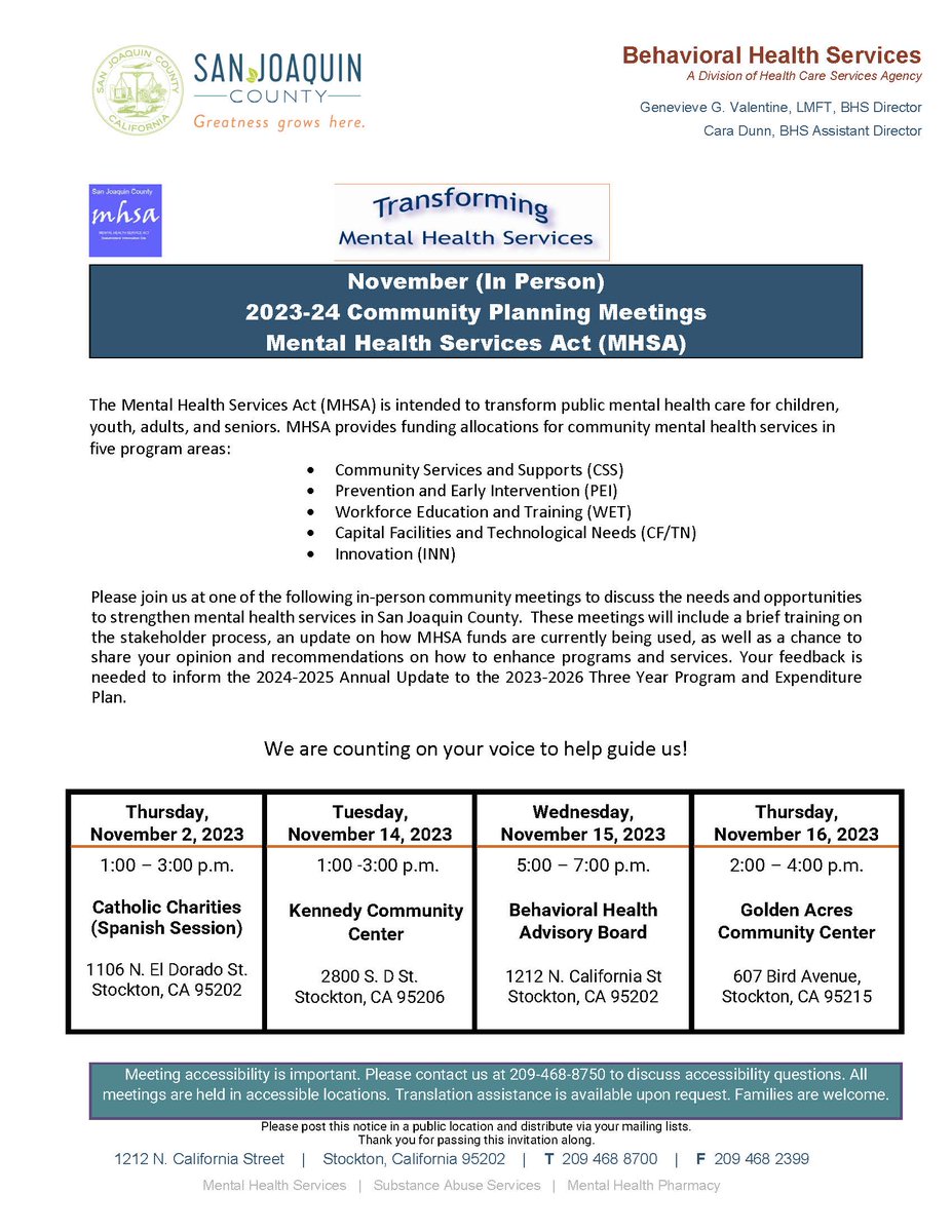 San Joaquin County Behavioral Health Services tweet media