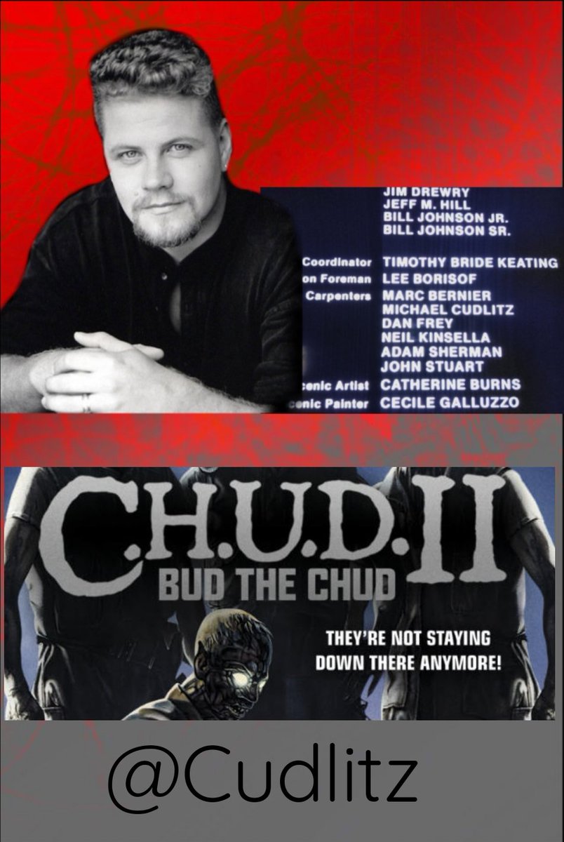 CoolmenRbornN64's tweet photo. @Cudlitz is such an amazing human being, from such humble beginnings and becoming a great actor and director, i spotted your name in the movie credits where you were a carpenter behind the scenes of this 1989 movie #Chud2 Bud the Chud you truly are an inspiration 👊👊 https://t.co/UWM8V2Bb9Z