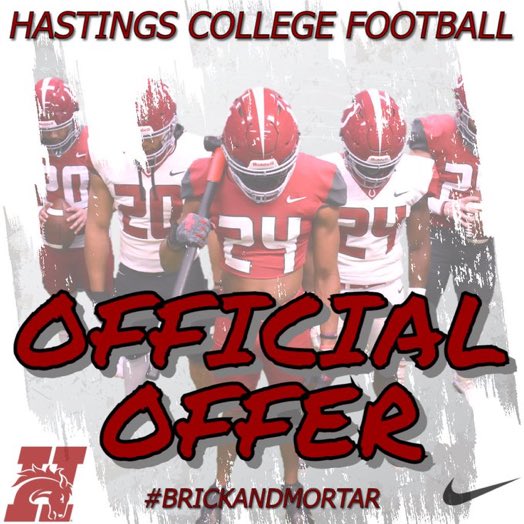 Thankful to have received an offer from <a href="/HCBroncoFB/">Hastings College Football</a>  <a href="/CoachFranzen/">Matt Franzen</a>