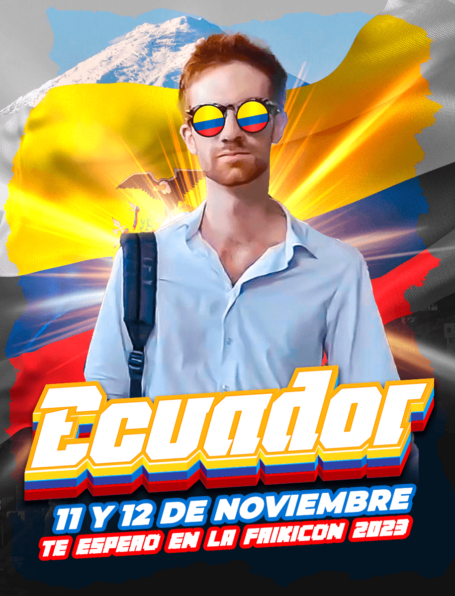 ⚠️ ANUNCIO ⚠️
Estaré en la Frikicon en Quito el 11 y 12 de Noviembre 2023 🥳
Muchas ganas de conocer la gente ahí!!