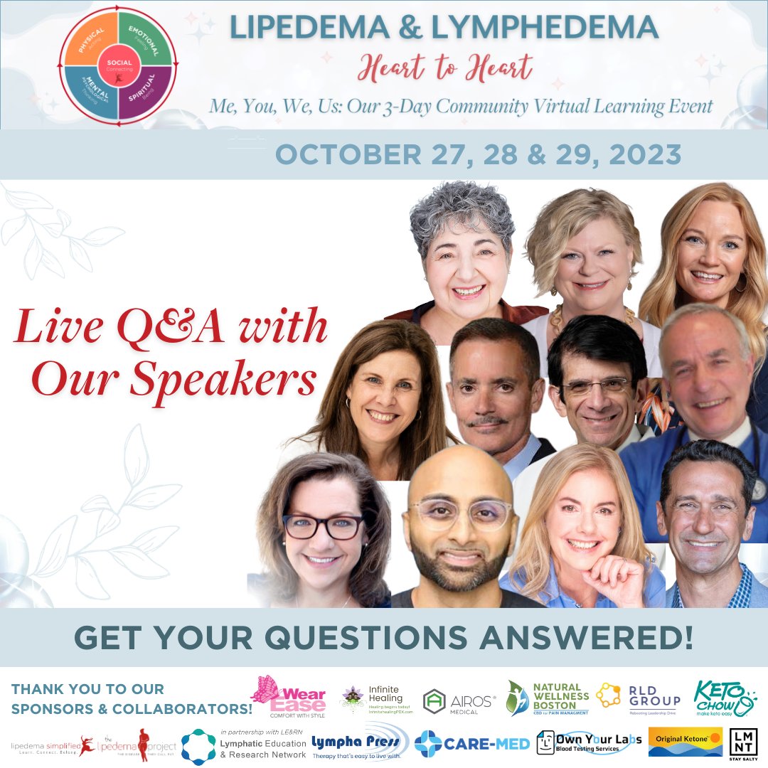 LipedemaGallery's tweet photo. We’re on our last session today, where our participants will have a Q&amp;A session with our speakers. 

If you want to sign up for our VIP cart, there is still time to join us! 👉 https://t.co/a7fsTxDF9I 

#lipedema #lymphedema #collaborativeevent #interactiveevent #heart2heart https://t.co/hpKKfS8RxX