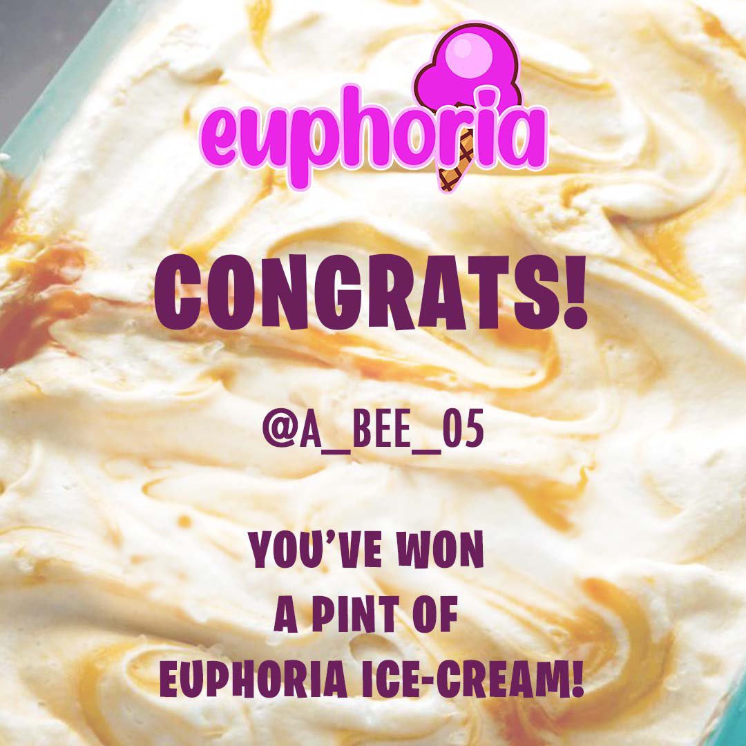 Congratulations to the winner of our giveaway!🙌🏽🥳

<a href="/a_bee_05/">A🐝</a> 

Thank you to everyone who participated!

Make sure to follow us to keep updated for more giveaways to come!

#EuphoriaFrozenTreats
#InfusedTreats