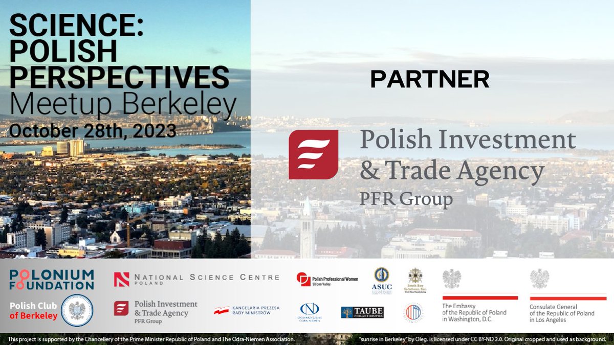 polonium_org's tweet photo. 🎉 Thank you to our #SciencePolishPerspectives Meetup Berkeley 2023 Partner, @PAIH_pl!
🇵🇱 Polish Investment and Trade Agency (PAIH) is a Polish government agency committed to promoting Poland and the Polish economy as well as the inflow of Foreign Direct Investment into Poland. https://t.co/keDHnJbhcQ