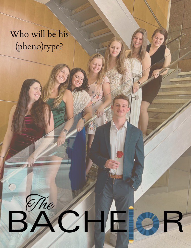 Vanderbilt School of Medicine (@vumedicine) on Twitter photo Vanderbilt MGC presents The Bachelor: Survival of the Fittest. Will he find the G to his C? Who will win and pass down their DNA? Tune in as this GENEtleman tries to crack the genetic code of love one 🌹 at a time!
To help us win #Hallogene23 like and share this post! <a href="/ASGCGP/">Augie-Sanford GCGP</a> Vanderbilt MGC presents The Bachelor: Survival of the Fittest. Will he find the G to his C? Who will win and pass down their DNA? Tune in as this GENEtleman tries to crack the genetic code of love one 🌹 at a time!
To help us win #Hallogene23 like and share this post! <a href="/ASGCGP/">Augie-Sanford GCGP</a>
