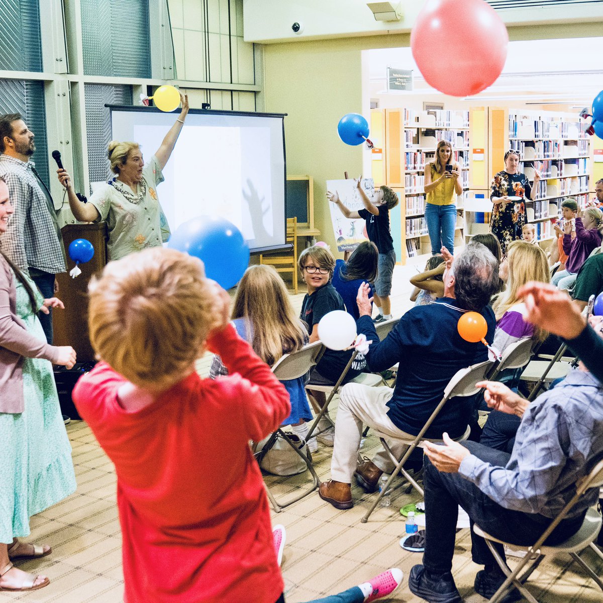 mattwardwords's tweet image. Thanks to everyone who helped launch UNFLAPPABLE last week! I had a blast with @warwicksbooks and our wonderful crowd. (Hope they manage to get the balloon rockets out of the library rafters soon)

@smagoon @AHedit @clarionbooks @HarperChildrens @LitTraveler

#kidlit #picturebook