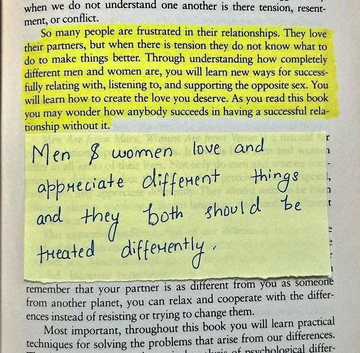 I_A_ACHAKZAI's tweet image. Men &amp;amp; women love and appreciate different things and they both should be treated differently. 
💝🌾.
#GenderDiversity
#RespectDifferences
#EqualityWithRespect
#AppreciateDiversity
#Understanding
#DifferentButEqual
#RespectIndividuals
#1989TaylorsVersion
#UniquePreferences #Love