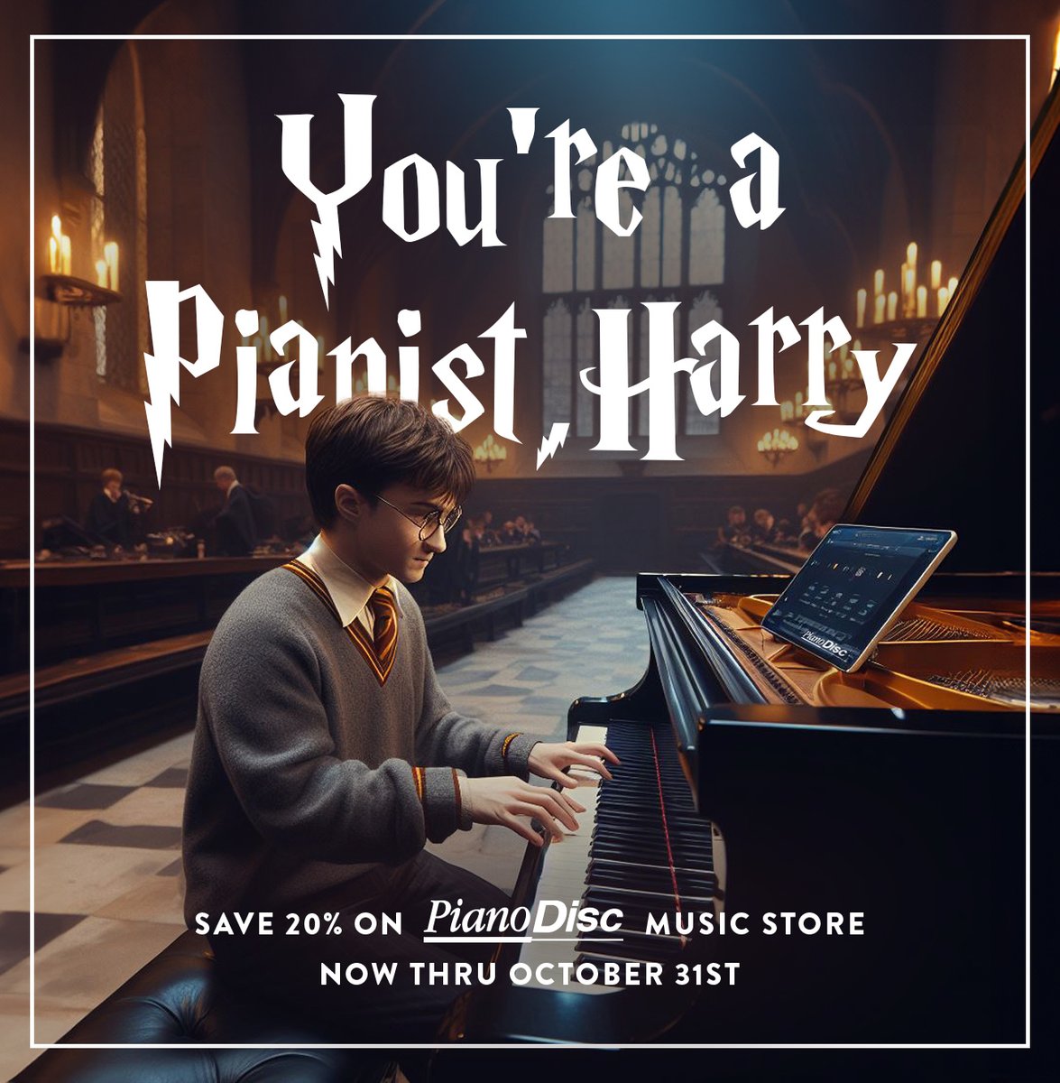 You're a Pianist, Harry!

Save 20% off "Hedwig's Theme" performed by Jarrod Radnich, and on our entire music library now thru October 31st. Just use code FALL23 at checkout. store.pianodisc.com/collections/fa…

#PianoDisc #JarrodRadnich, #PlayerPiano #HarryPotter #Potter #WizardingWorld