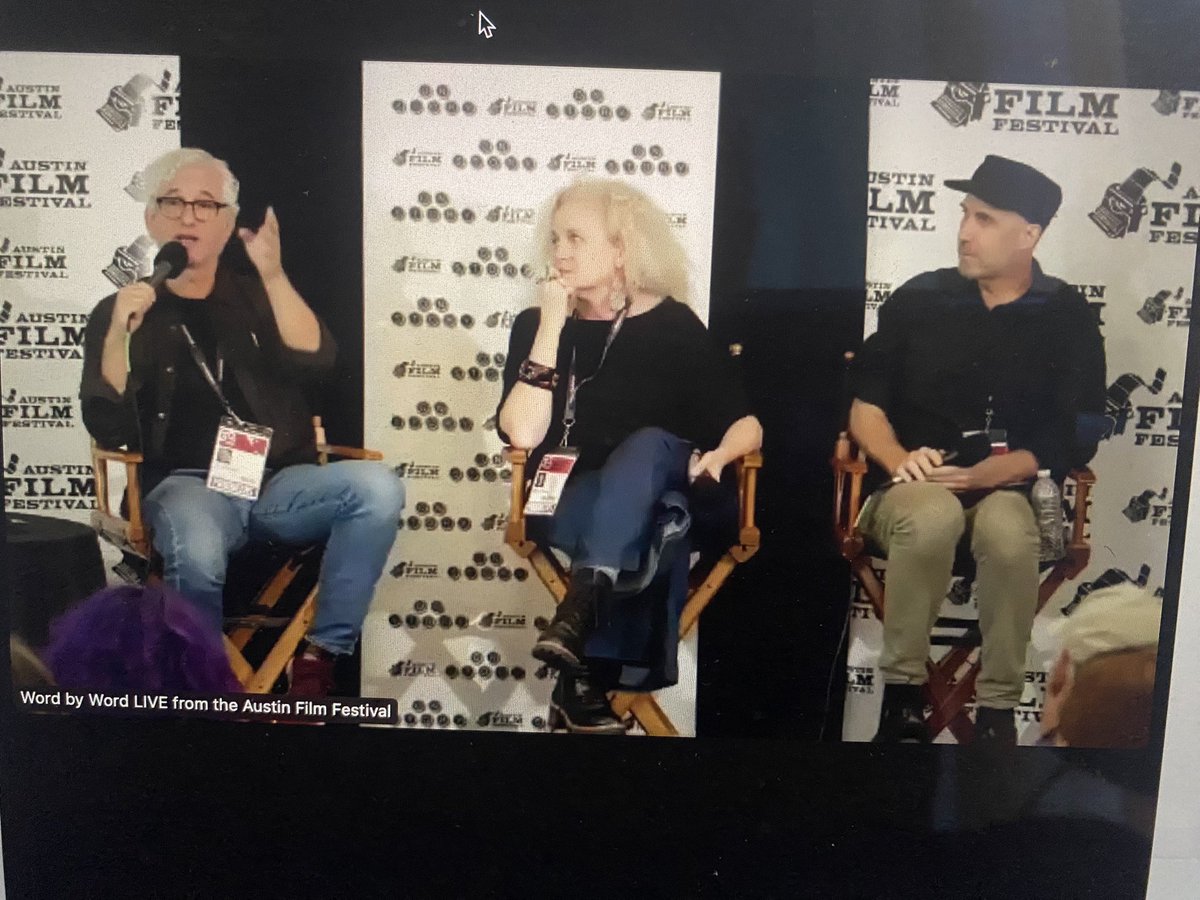 A great panel with #meglefeuve and #michaelarndt at the #wordbyword panel at the #austinfilmfestival. Yes!
