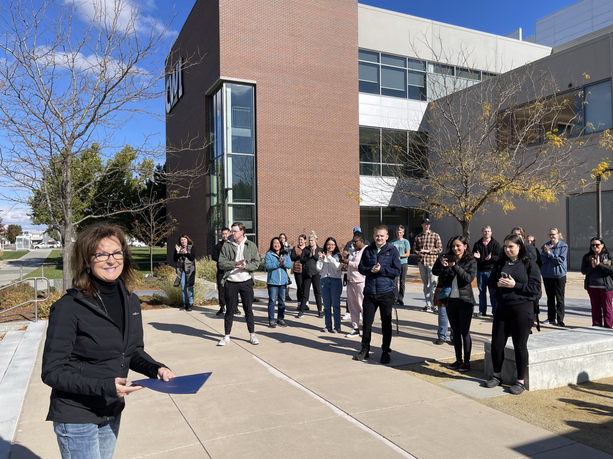 cwidaho's tweet photo. Thank you to City of Nampa Mayor, Debbie Kling, for joining College of Western Idaho President Gordon Jones, students, and faculty on Friday, Oct. 27, to celebrate a proclamation for Exercise is Medicine Month. 💪 https://t.co/MLz6yW4KmF