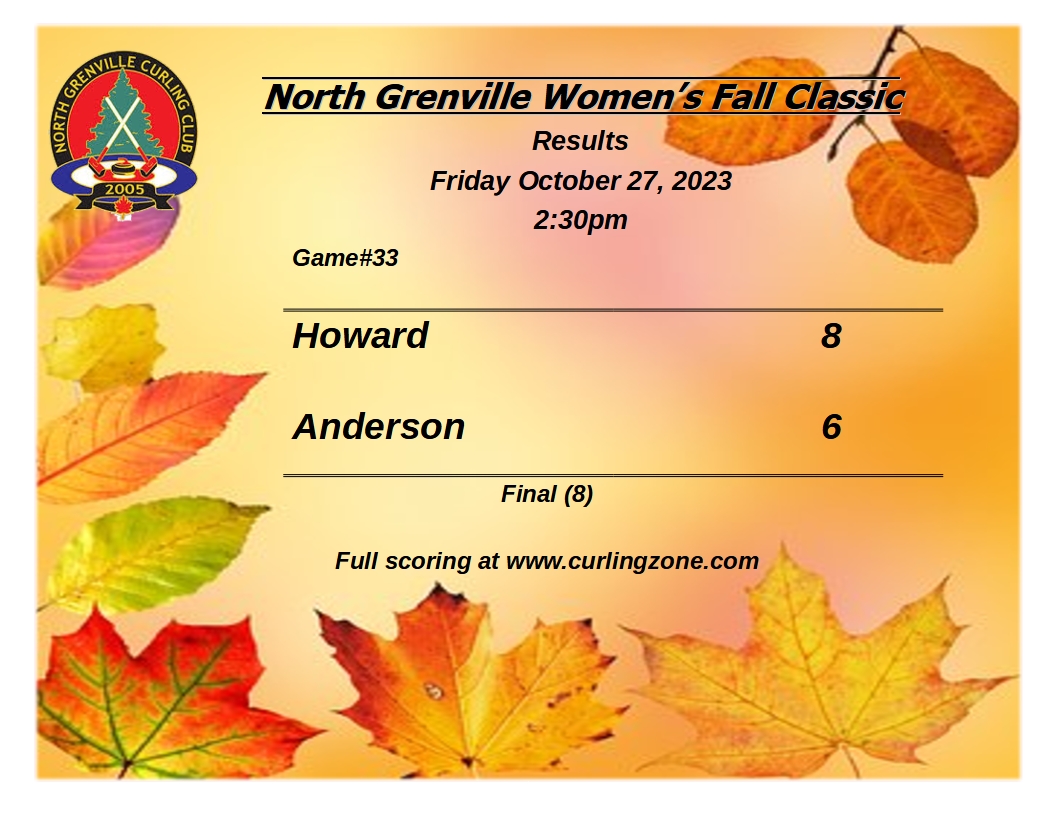 Draw 8 results. @northgrenville @ngcurling @curlontario @curlingzone