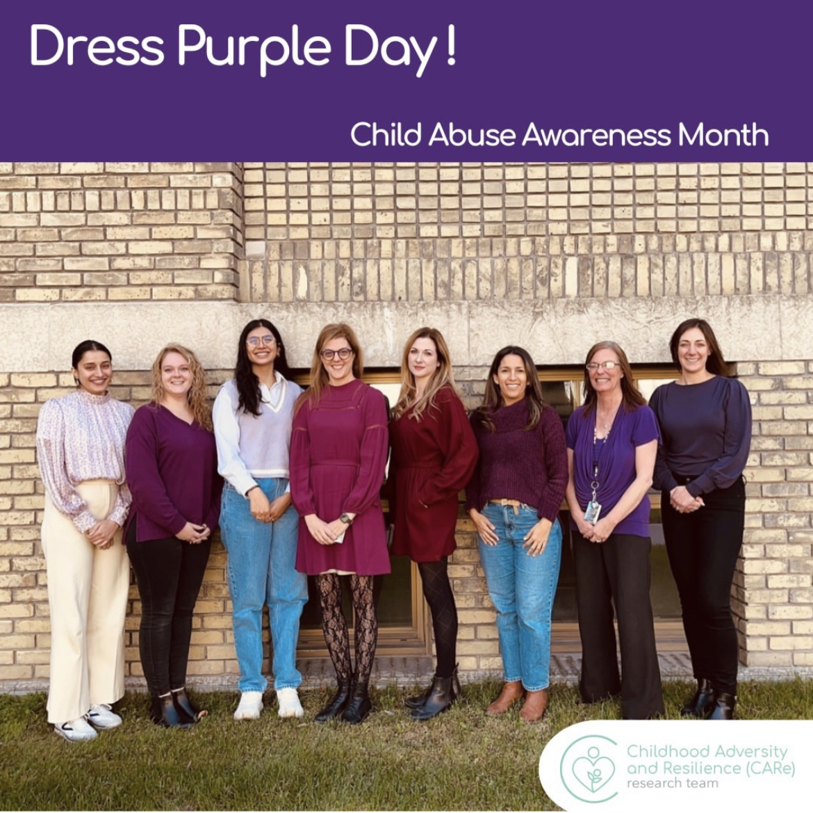 CAReRTP's tweet photo. Today is Dress Purple Day! @CAReRTP team dressed in purple to show our support for the children, youth, and families in our community facing challenges. https://t.co/E1xhgCJeQ4