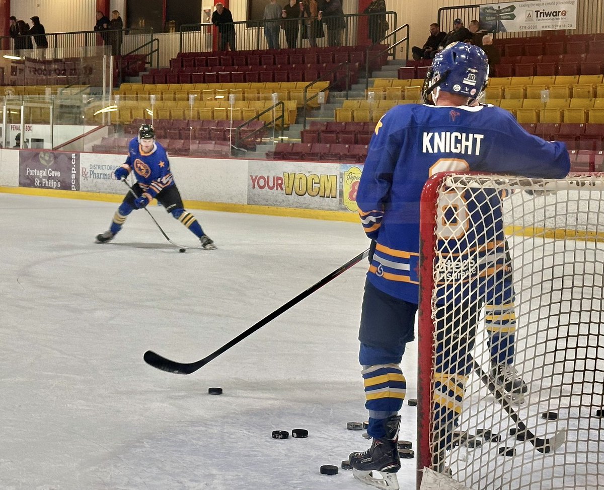 OCMarinesHockey's tweet photo. Your #OCMarines are hitting the ice 7:15pm! Come on down and cheer on #WexfordOCMarines as we face off against #CeeBee’s 

#WexfordOCMarines #OuterCoveMarines #LetsGo #YourOCMarines #AESHL https://t.co/KDY0ZtWlEk