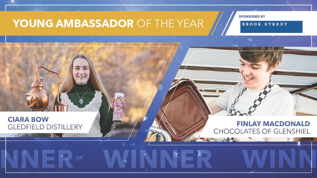 HIFAD Awards (@hifooddrink) on Twitter photo Winners // YOUNG AMBASSADOR OF THE YEAR, sponsored by <a href="/brookstreetuk/">Brook Street UK</a> – Ciara Bow, Gledfield Distillery and Finlay MacDonald, <a href="/ChocofGlenshiel/">Chocolates of Glenshiel</a> #HIFAD23 Winners // YOUNG AMBASSADOR OF THE YEAR, sponsored by <a href="/brookstreetuk/">Brook Street UK</a> – Ciara Bow, Gledfield Distillery and Finlay MacDonald, <a href="/ChocofGlenshiel/">Chocolates of Glenshiel</a> #HIFAD23