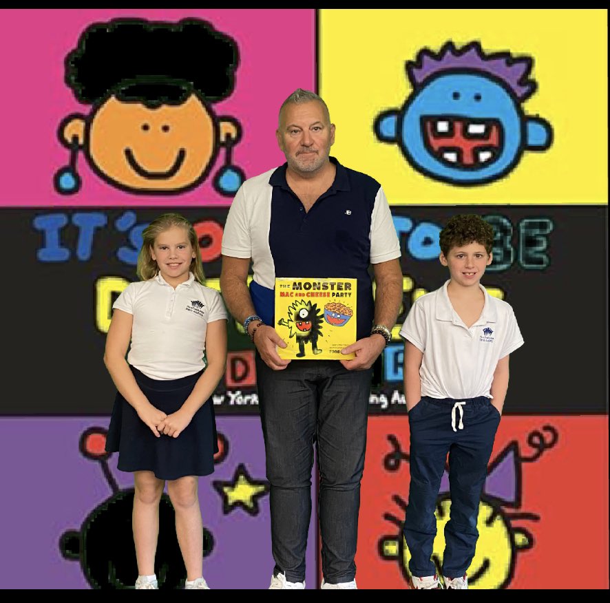 21stStacy's tweet photo. Amazing author visit with @toddparr today. Take a listen: https://t.co/ufFoWGMElO. @Davis_Academy @lilshopostories #davisme #davisk #davis1 #davis2 #authorvisits https://t.co/g2rAy8sjEU