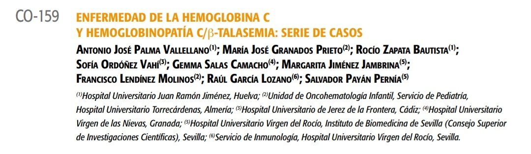salvadorpayan's tweet image. #Hemato2023 ¡No os perdáis mañana a 15.30 h en sala Giralda la 3ª sesión de #Eritropatología y nuestras comunicaciones orales sobre hemoglobinopatía C,que presentaré yo,y sobre los pacientes con #talasemia incluidos en el Registro Español @AnemiaSEHOP,que presentará @edu_bardon!
