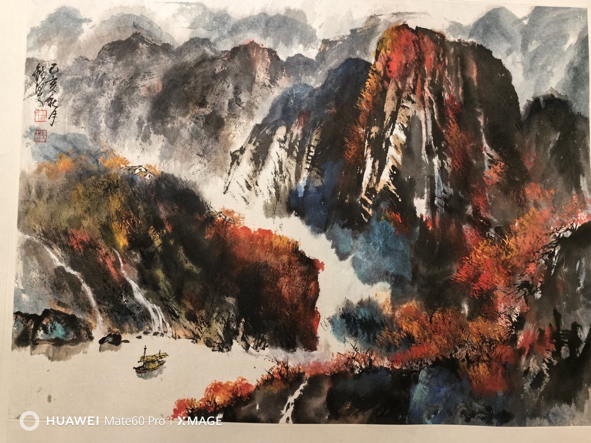 CGChenLiNY's tweet photo. Glad to attend Mr. Gu Xianxian's 古铣贤 colored ink painting exhibition opening ceremony hosted by #WorldJournal. The amazing artworks display a fusion of Chinese and western culture, combining traditional and contemporary temper. The exhibition will last until this weekend. https://t.co/NkS0x9MlkF