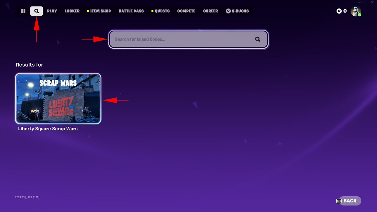 Liberty Square Scrap Wars is live!

Island Code: 7375-2794-4336

see attached for instructions. 

r/t this!
#gitrekt