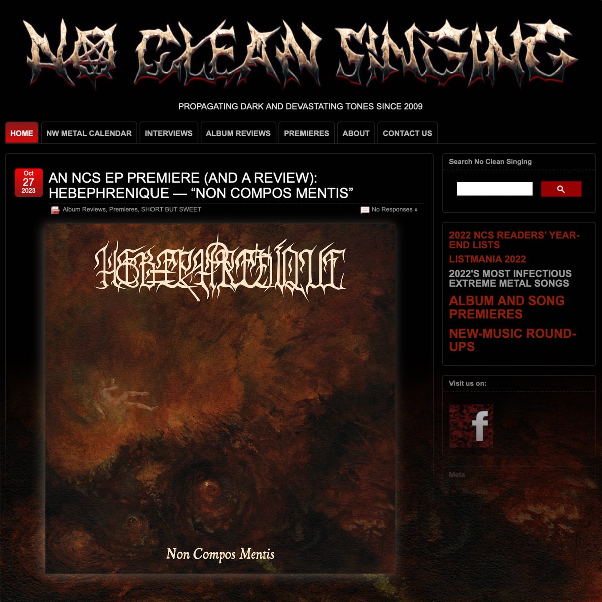 brilliantemp's tweet photo. https://t.co/CWgFROgqLI
Hebephrenique "Non Compos Mentis" FULL EP stream right now at @no_singing ! ! !
@viralpropaganda #australianblackmetal #australiandeathmetal #gutterprincecabal #brilliantemperorrecords https://t.co/T4IdQsSx8i