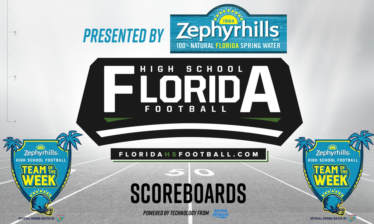 LIVE SCOREBOARDS PRESENTED BY @ZephyrhillsWtr! REGIONAL SCOREBOARDS Orlando North: floridahsfootball.com/scoreboards/re… Orlando Metro: floridahsfootball.com/scoreboards/re… Heartland: floridahsfootball.com/scoreboards/re… North Suncoast: floridahsfootball.com/scoreboards/re… #flhsfb @scorestream