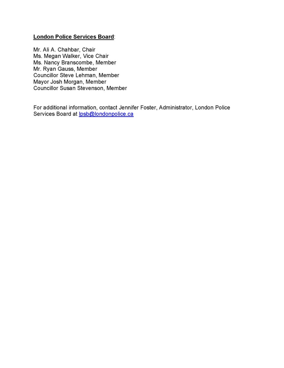LPSBoard's tweet photo. Special Meeting of the LPSB re: the 2024 - 2027 LPS Operating and Capital Budget.
Monday October 30th 5 pm at London Police Headquarters or Teams Link in the attached Advisory.
@lpsmediaoffice #policegovernance #policebudget #communitysafety https://t.co/Rq0ml3ry4i