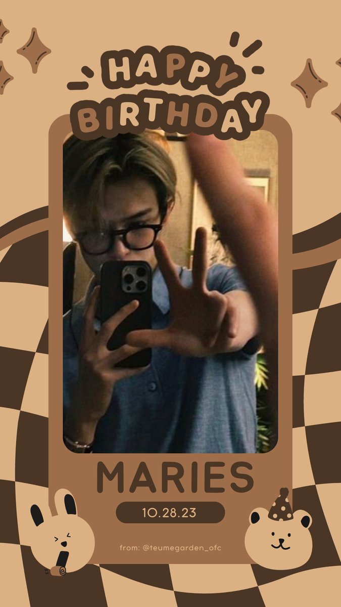 HAPPY BIRTHDAY MARIES!!!

<a href="/marieslolm/">maries</a>

#TGCELEBRATES
#TEUMEGARDEN 
#MARIESDAY