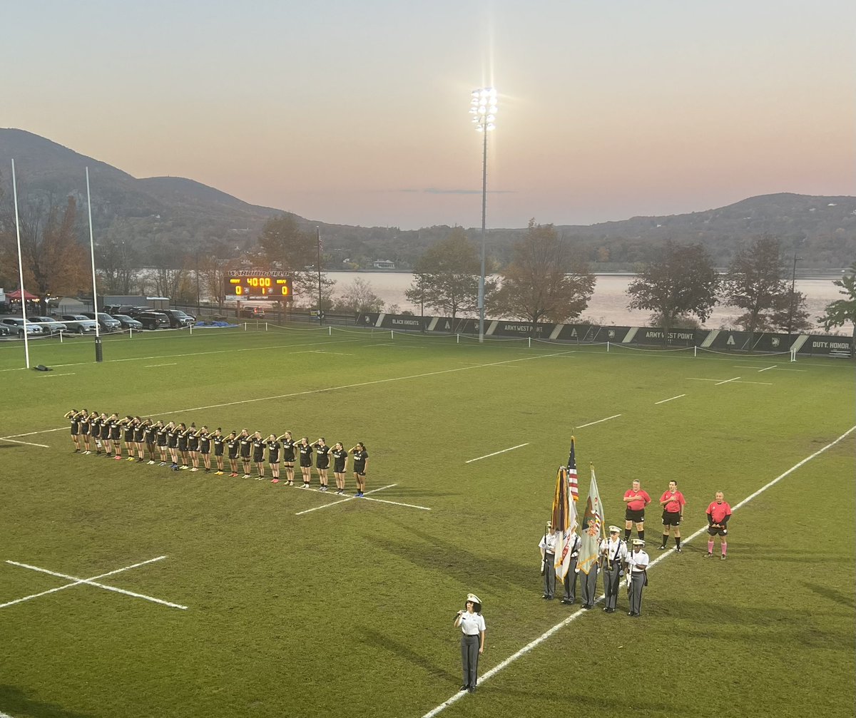 Great night on the Hudson for @ArmyWP_WRugby to take on the midshipmen in the inaugural Star Match between the two teams. #GoArmy #BeatNavy