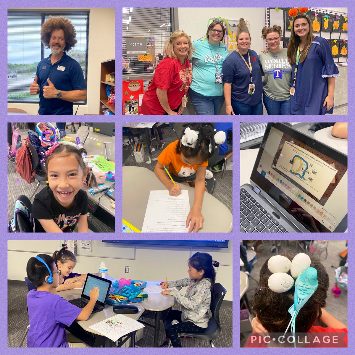 Guess what day it is as Evans Elementary? CraZy Hair Day! 💟